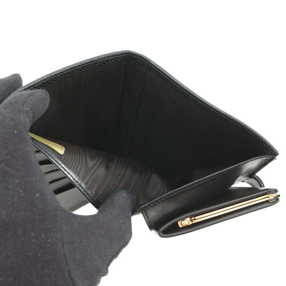 CHANEL Authentic Black Caviar Leather Logo Wallet - Picture 5 of 16